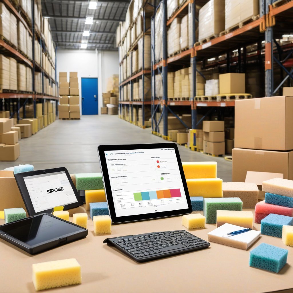 Como otimizar a logística de distribuição de esponjas no atacado