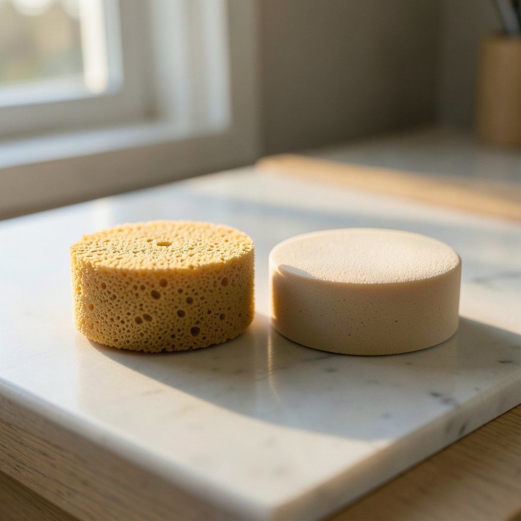 Comparação entre designs tradicionais e modernos de esponjas